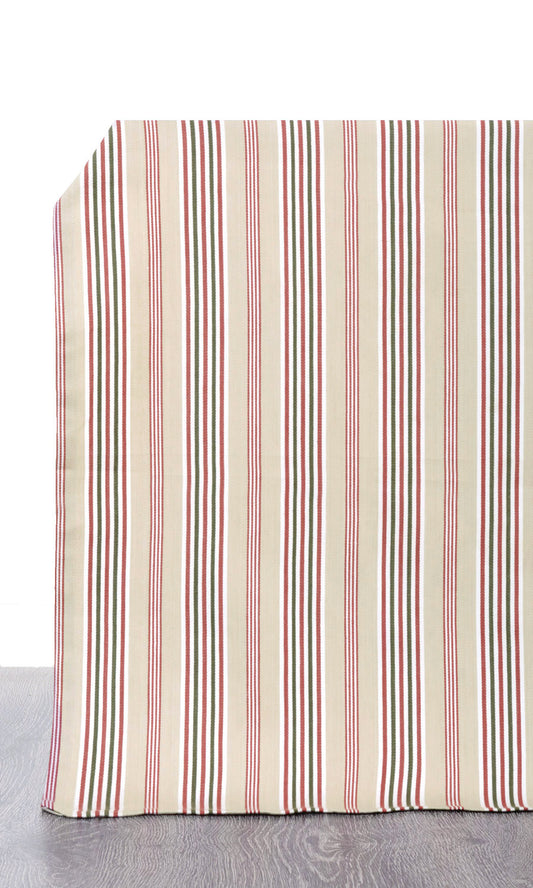 Custom Cotton Window Shades (Brown/ Beige/ Red)