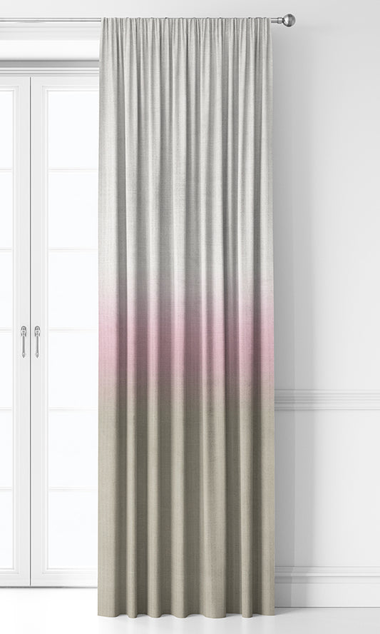 3-Tone Ombre Home Décor Fabric Sample (Pale Pink & Beige)