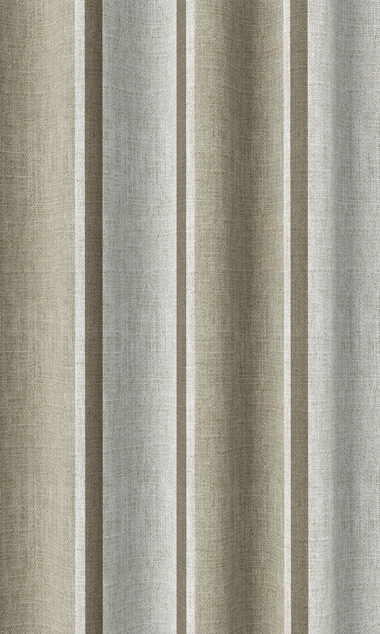 Modern Striped Custom Home Décor Fabric By the Metre (Beige/ White)