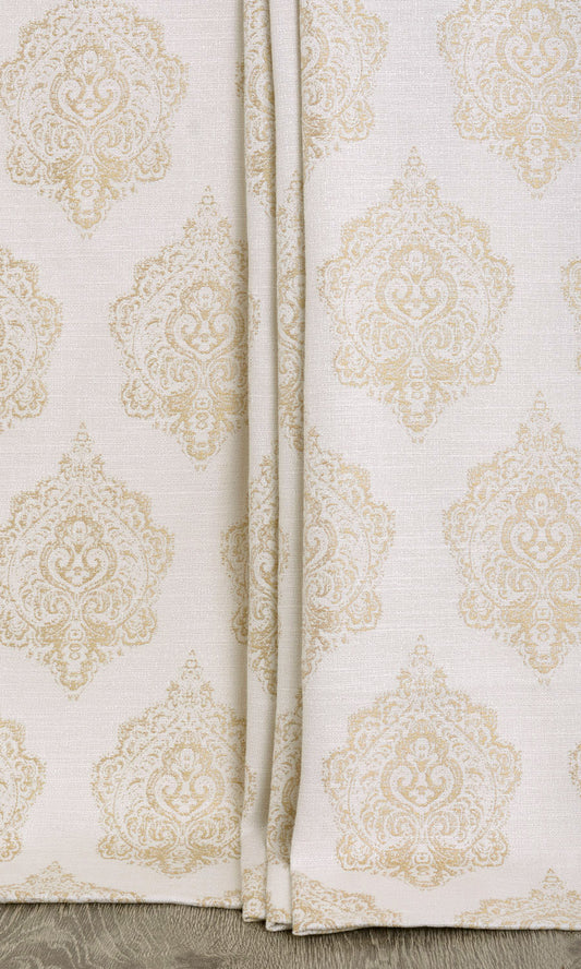 Custom Length Home Décor Fabric By the Metre (Off White/ Pale Beige)