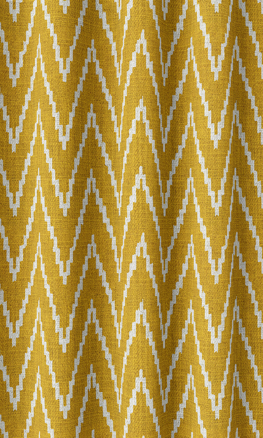 Modern Chevron Print Shades (Deep Yellow/ White)