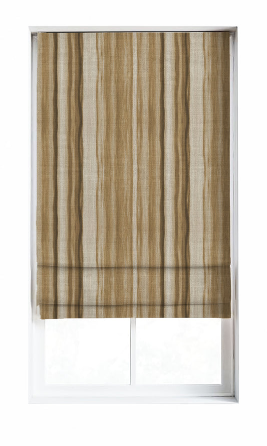 Modern Striped Print Shades (Brown/ Beige)