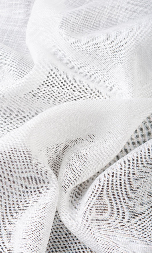 Textured Sheer Window Shades (White)