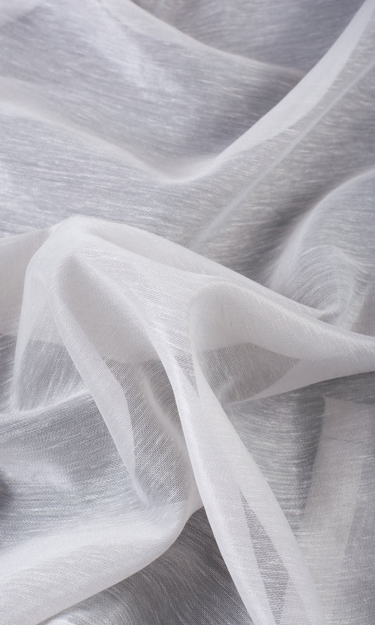 Plain Sheer Home Décor Fabric Sample (Light Grey)