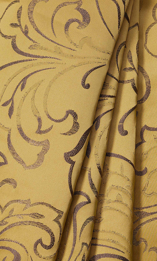 Custom Home Décor Fabric By the Metre (Mustard Yellow)