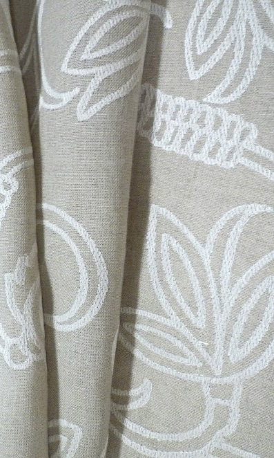 Custom Natural Linen Window Shades (Brown)