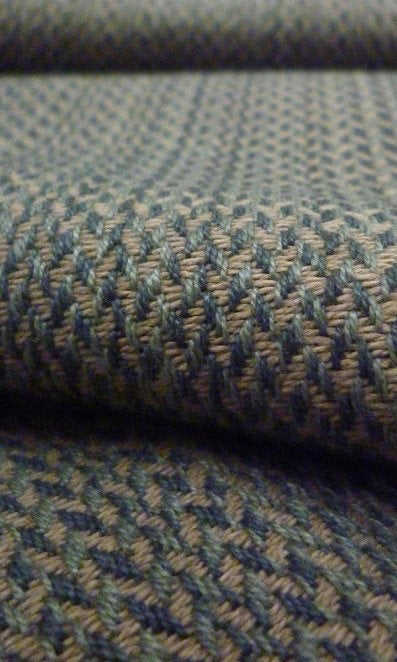 Custom Cotton Home Décor Fabric By the Metre (Blue/ Brown)