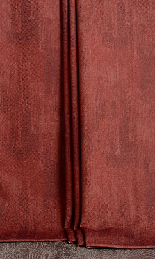 Watercolor Effect Home Décor Fabric Sample (Burgundy Red)