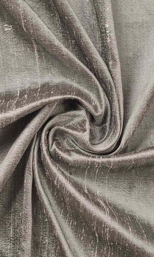 Pure Silk Home Décor Fabric Sample (Taupe Grey)