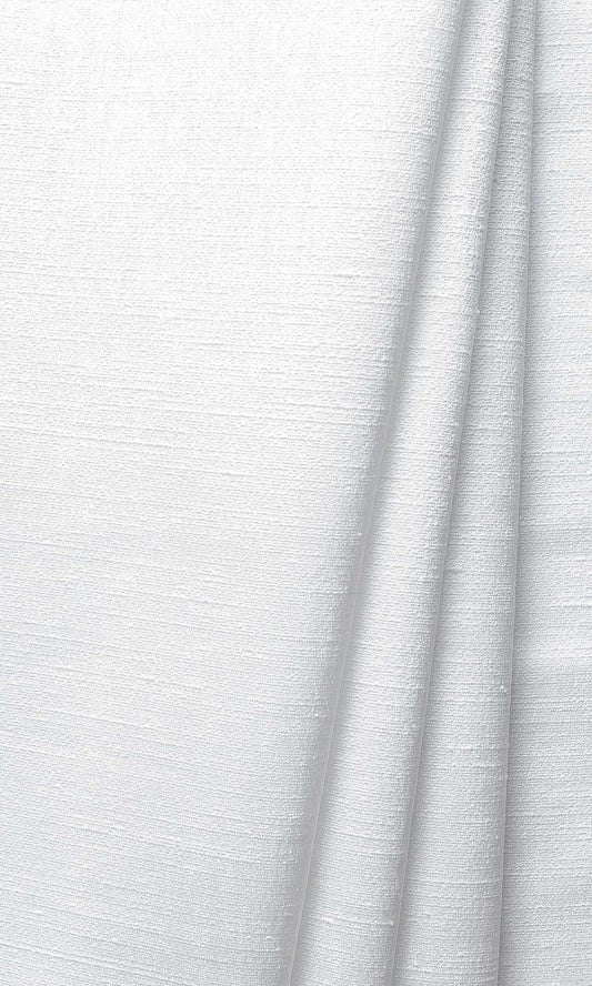 Silk Blend Custom Home Décor Fabric Sample (White/ Ivory)