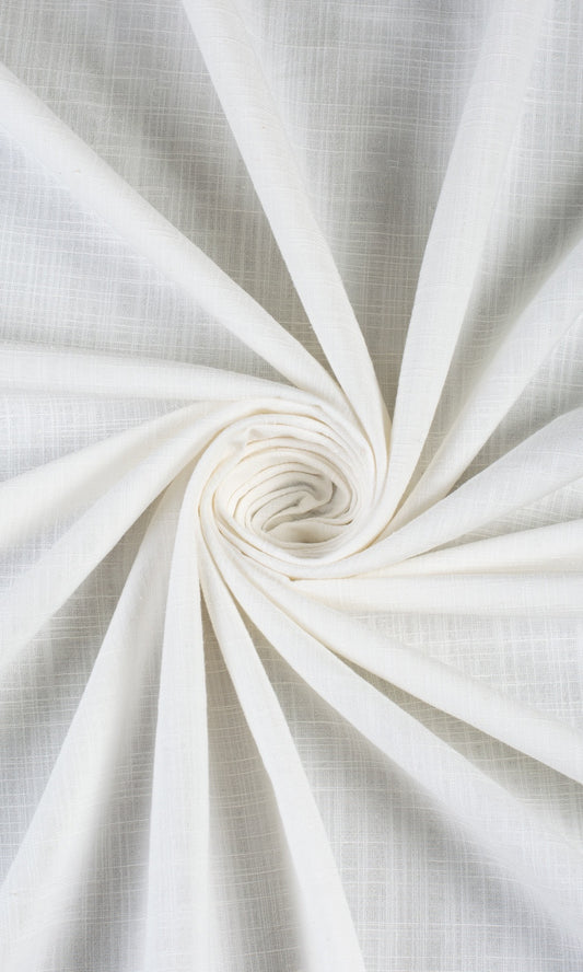 Plain Custom Home Décor Fabric Sample (White)