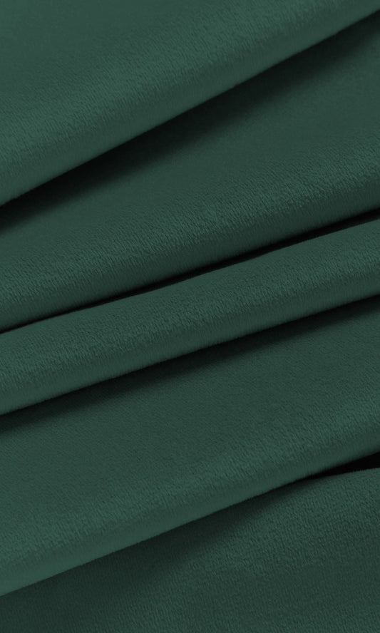 Solid Velvet Home Décor Fabric By the Metre (Peacock Blue / Green)