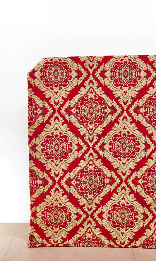 Bespoke Home Décor Fabric By the Metre (Beige/ Brown/ Red)