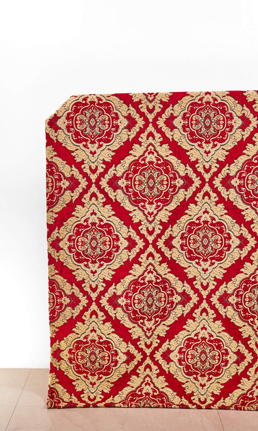 Bespoke Home Décor Fabric Sample (Beige/ Brown/ Red)