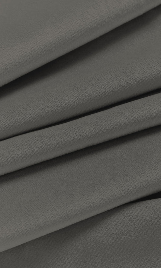 Plain Velvet Roman Shades (Grey)