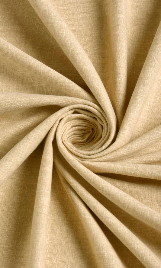 Linen Texture Home Décor Fabric By the Metre (Wheat Beige)