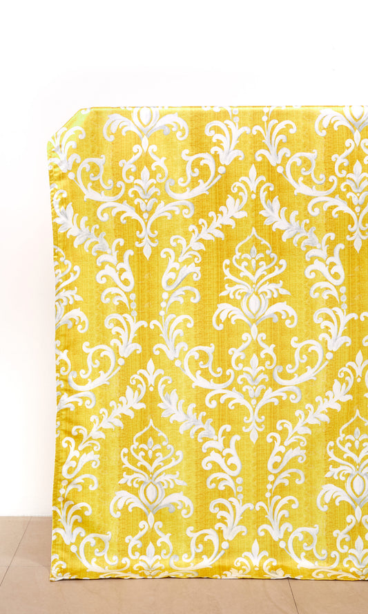 Made-to-Measure Custom Home Décor Fabric Sample (Yellow/ White)