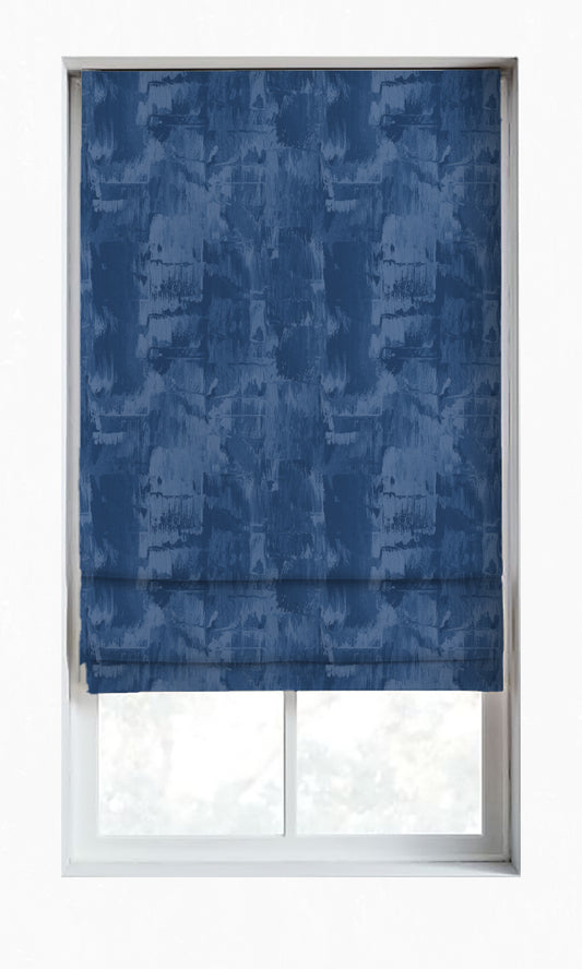 Room Darkening Window Home Décor Fabric By the Metre (Cobalt/ Denim Blue)