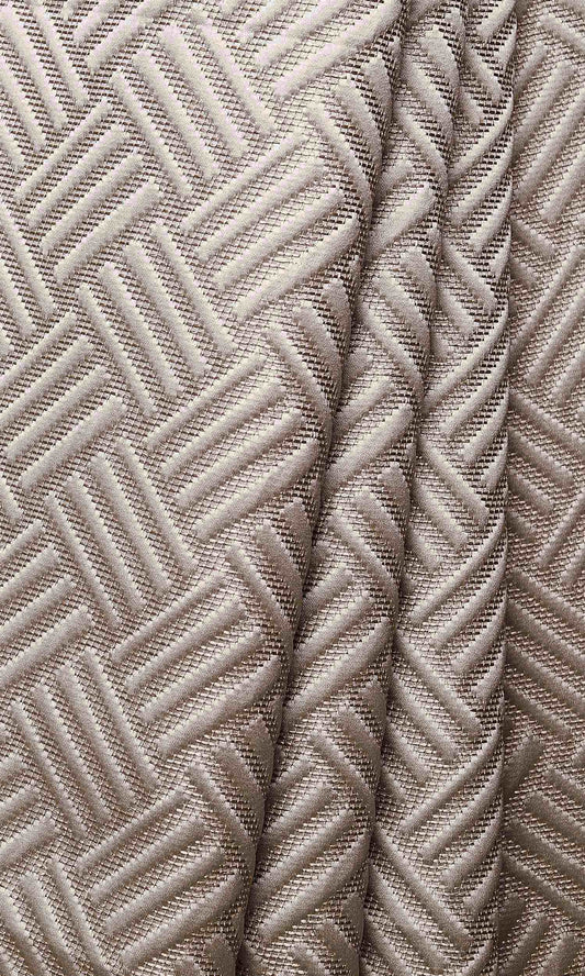 Silk Blend Custom Size Window Home Décor Fabric By the Metre (Caramel/ Beige)