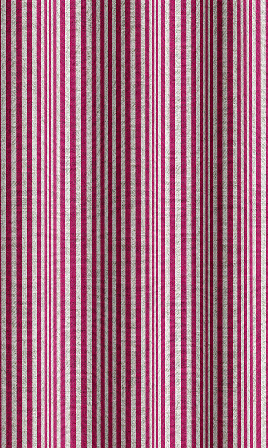 Custom Striped Window Roman Blinds (Magenta Pink)