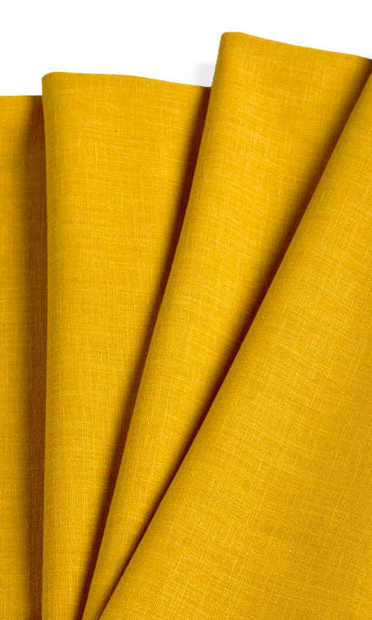 Poly-Cotton Blend Home Décor Fabric By the Metre (Yellow)
