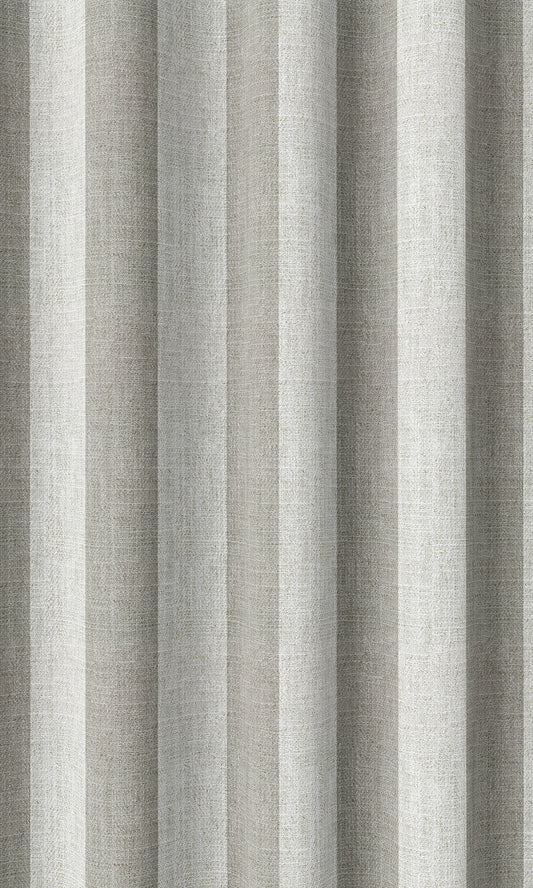 Modern Striped Custom Roman Shades (Grey/ White)