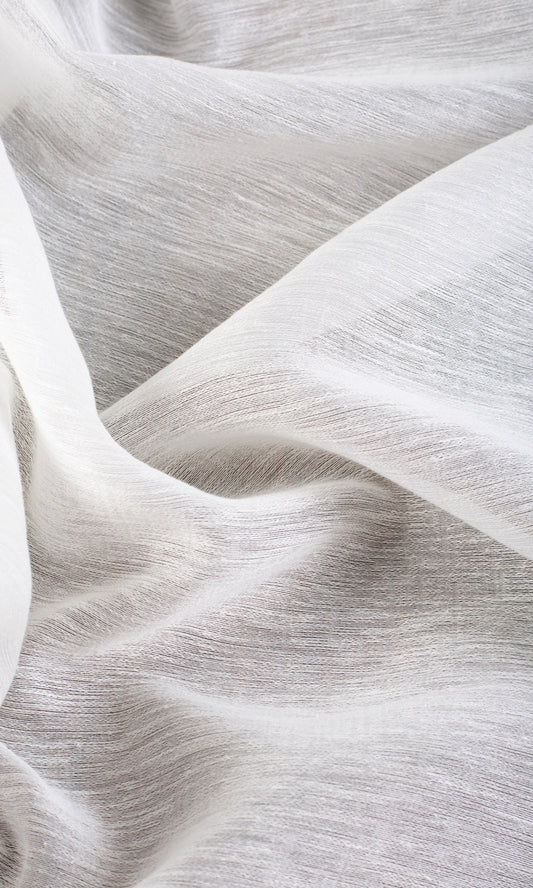 Plain Sheer Home Décor Fabric Sample (White)