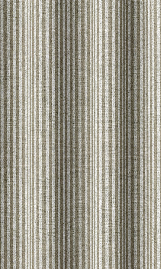 Modern Geometric Patterned Home Décor Fabric By the Metre (Green-Beige)