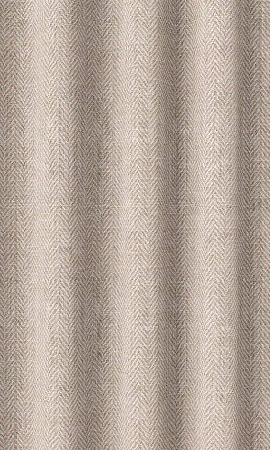 Herringbone Print Home Décor Fabric Sample (Blush Pink/ White)