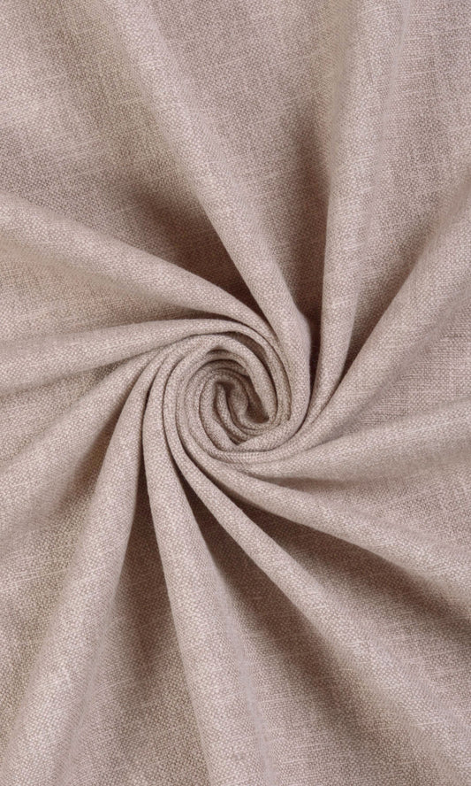 Linen Blend Custom Size Home Décor Fabric By the Metre (Pale Beige)