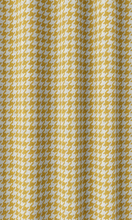 Houndstooth Print Shades (Deep Yellow/ White)