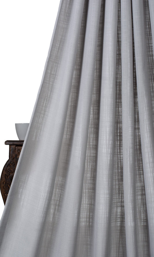 Custom Size Linen-Texture Roman Shades (Gray)