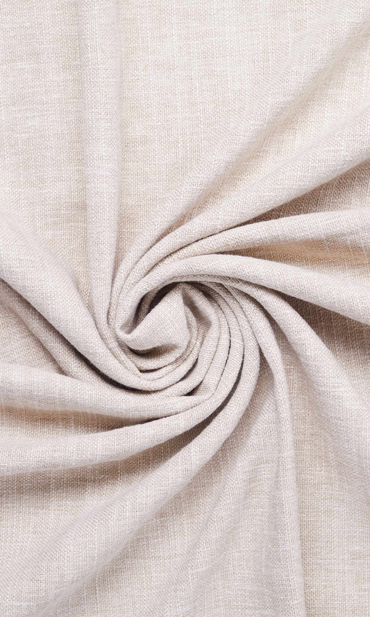 Linen-Cotton Blend Custom Blinds (Cream/ Beige)