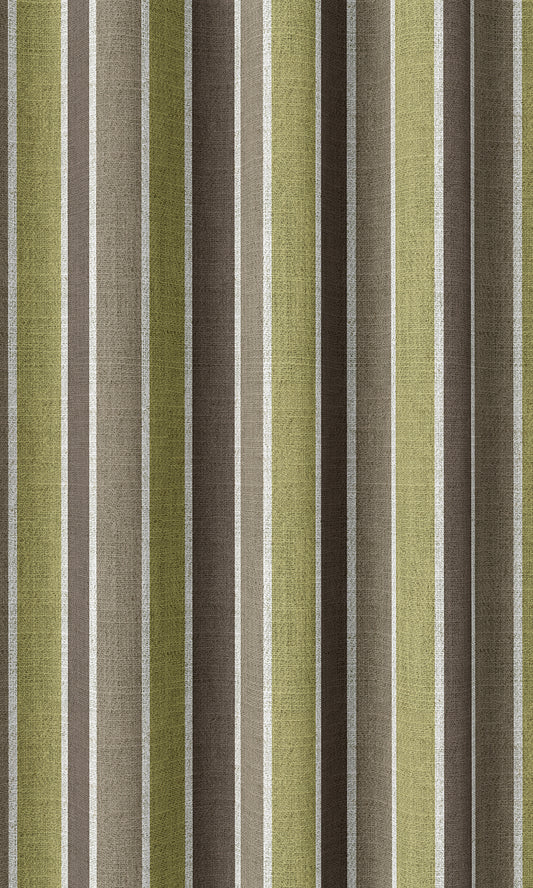 Modern Striped Custom Shades (Green/ Brown)