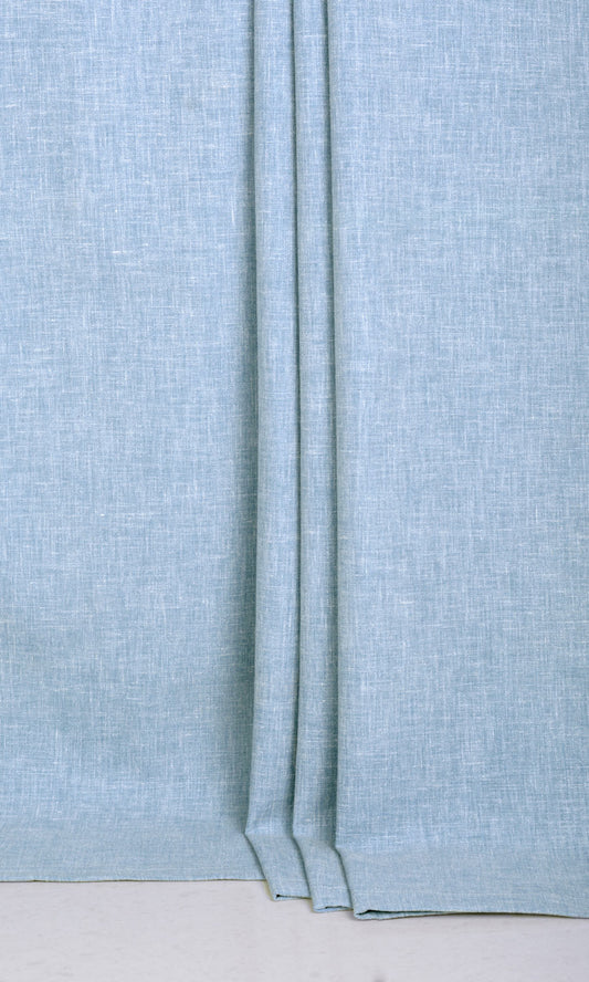 Poly-Cotton Blend Roman Shades (Pale Cobalt)