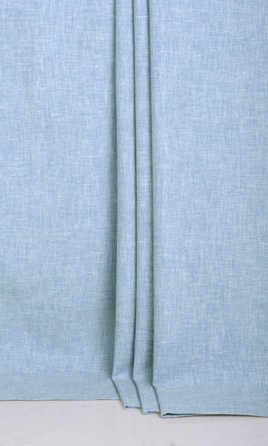 Poly-Cotton Blend Home Décor Fabric By the Metre (Pale Cobalt)