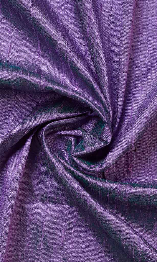 Dupioni Silk Home Décor Fabric By the Metre (Purple/ Iris)