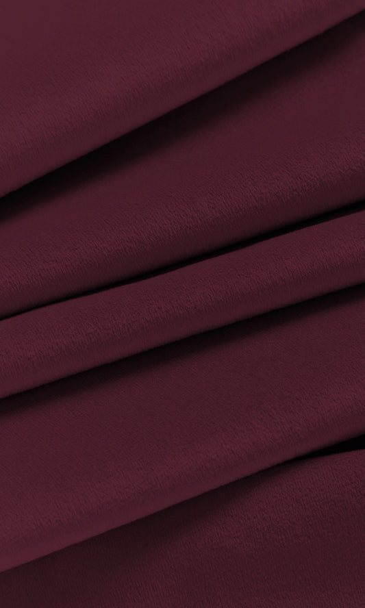 Plain Velvet Home Décor Fabric By the Metre (Burgundy Red)
