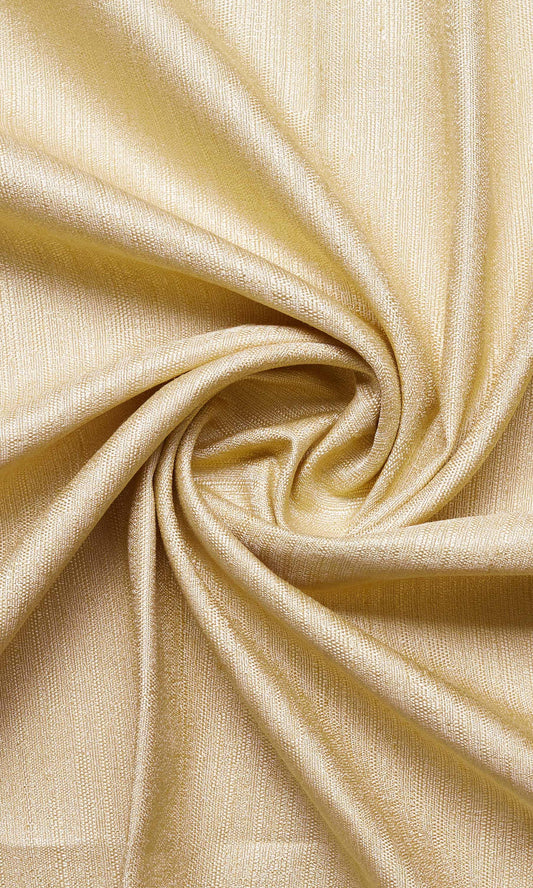 Silk Blend Home Décor Fabric Sample (Champagne Yellow)