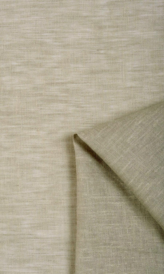 Sheer Linen Custom Size Window Shades (Brown)