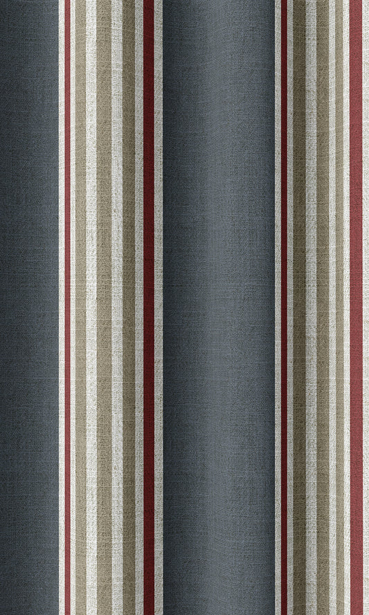 Modern Geometric Print Home Décor Fabric By the Metre (Grey/ Red)