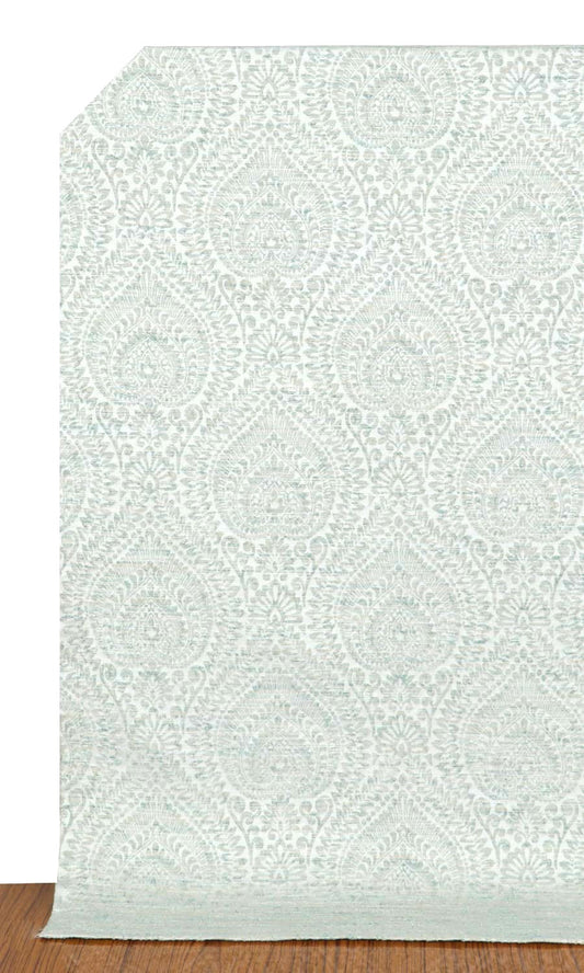 Textured Floral Shades (Pale Grey/ Mint)