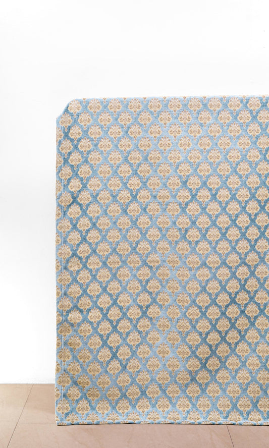 Custom Size Home Décor Fabric By the Metre (Beige/ Brown/ Blue)