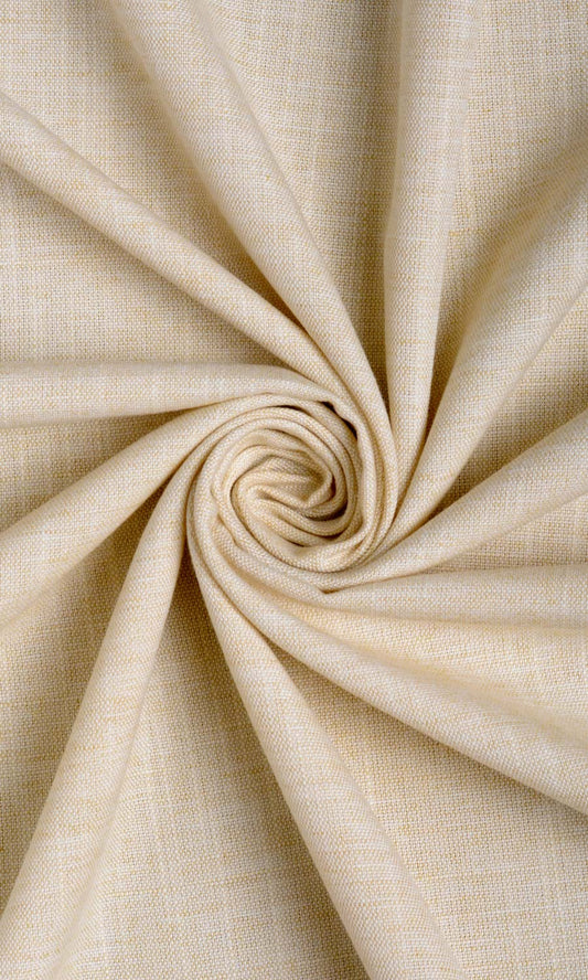 Plain Linen Texture Home Décor Fabric By the Metre (Pale Beige)