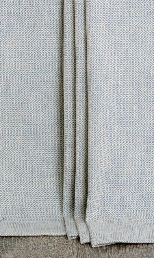 Textured Made-to-Measure Home Décor Fabric Sample (Blue)