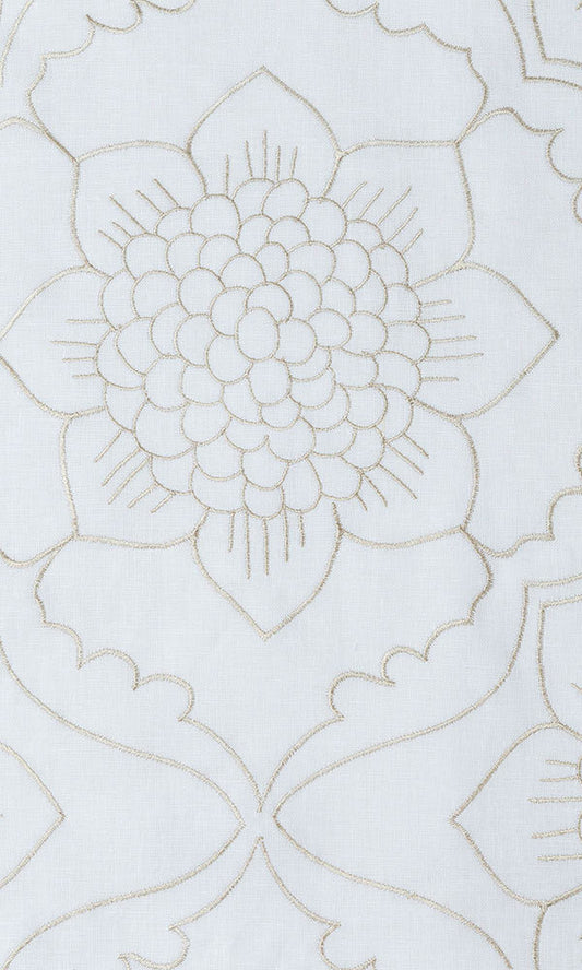 Custom White Linen Window Shades (White/ Ivory)