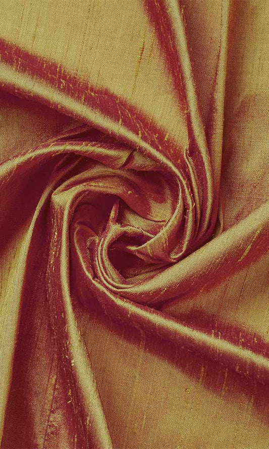 Custom Silk Home Décor Fabric By the Metre (Mustard Orange)