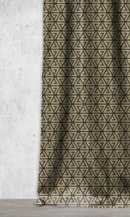 Geometrical Print Shades (Black/ Khaki Brown)