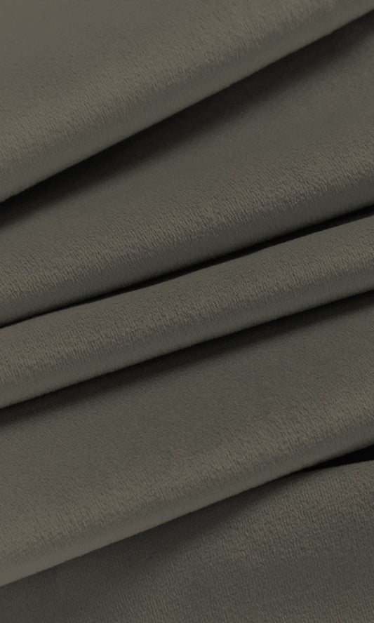 Velvet Home Décor Fabric By the Metre (Grey)