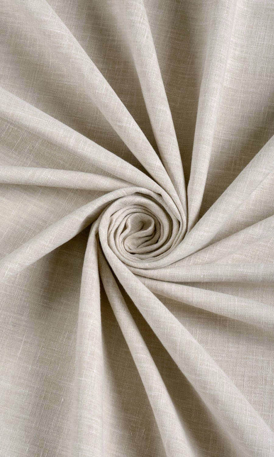 Poly-Cotton Blend Home Décor Fabric By the Metre (Pale Grey-Beige)